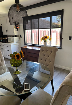 Sheer Roller Shades in Irvine