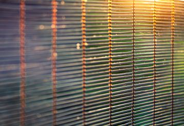 Woven Wood Blinds Installed in Costa Mesa Home