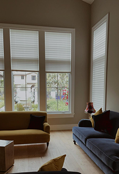 Custom Cellular Window Shades in Costa Mesa