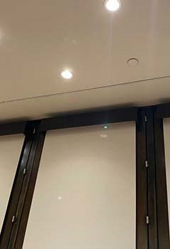 Downstairs Lutron Motorized Shades In Woodbridge