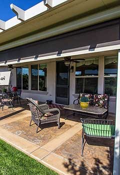 Motorized Outdoor Patio Shades Installation In Newport Coast