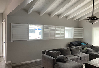 Family Room with Window Shutters, Tustin Foothills CA