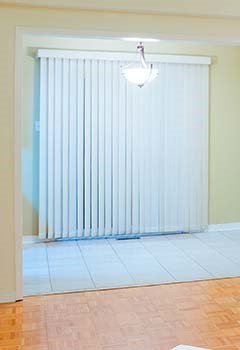 Living Room Vertical Blinds, Costa Mesa